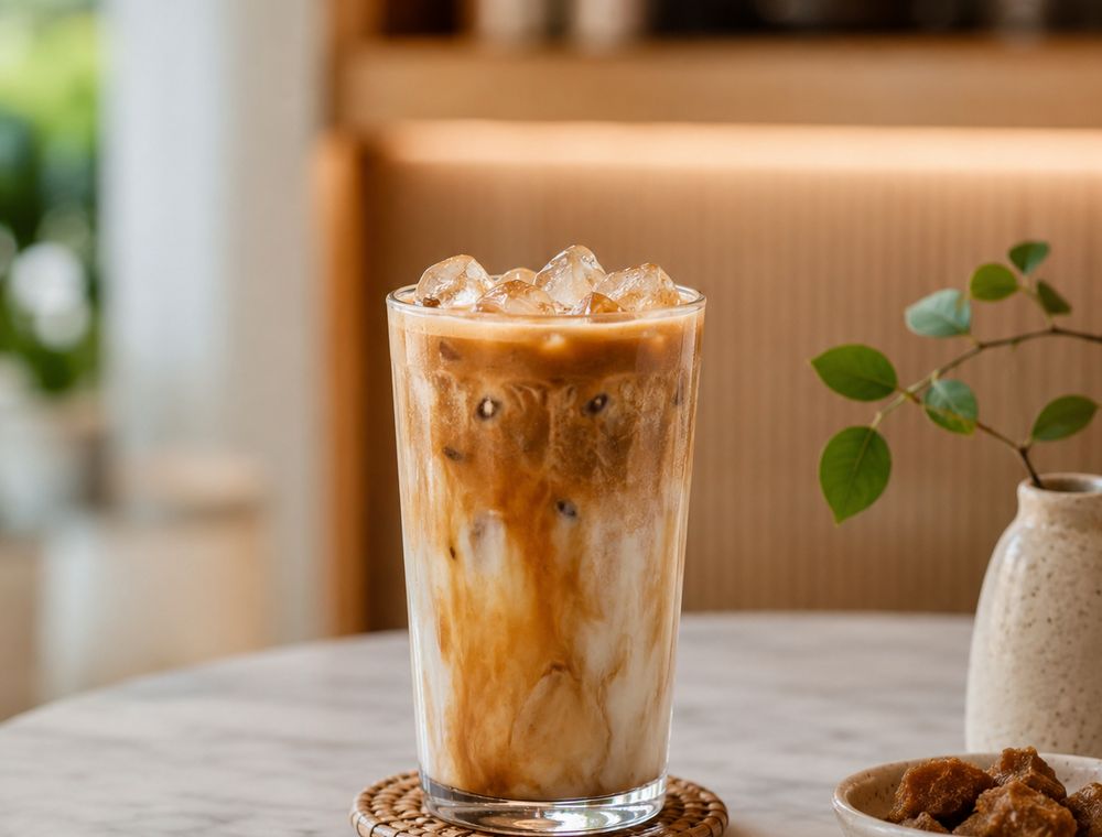 Signature iced latte