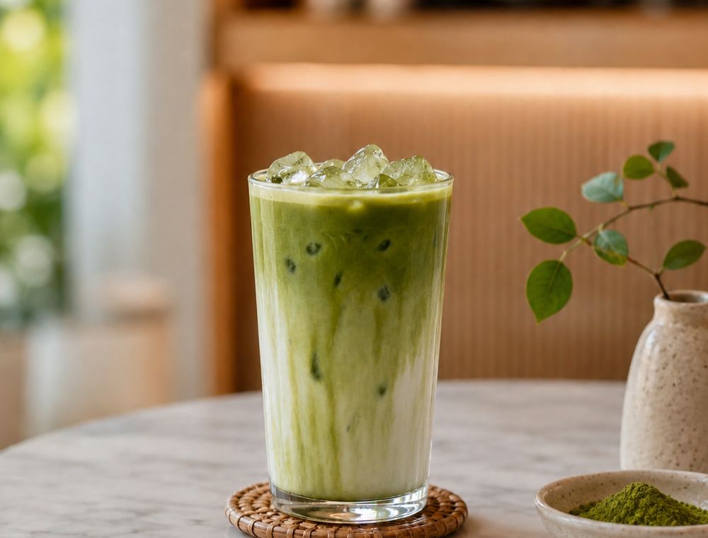 Matcha latte fresh